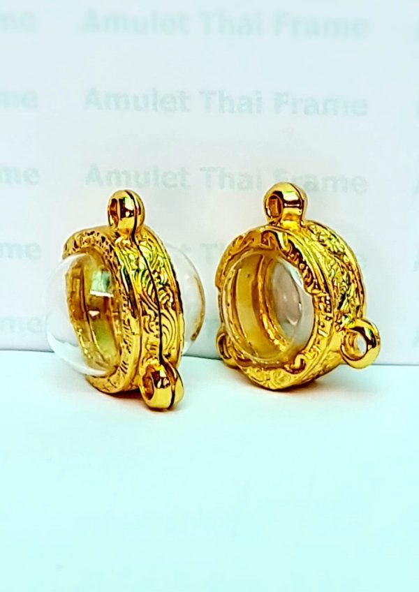 กรอบลูกอม สามห่วงกลมหน้าแบน- D01 ขนาด 17 mm. - Image 3