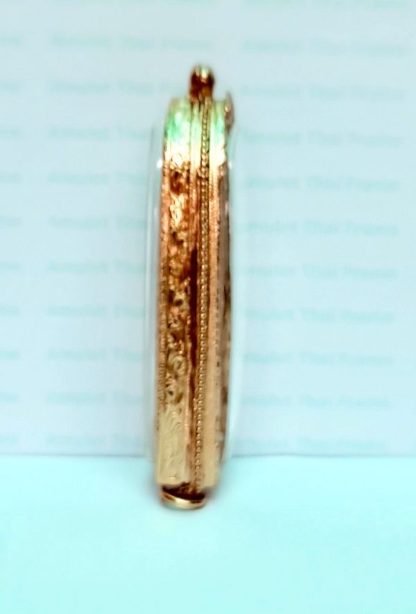 กรอบพระ ตลับพระ พระร่วงรามปืนใหญ่ สีทอง -F02 ขนาด 23*79*9 mm. - Image 2