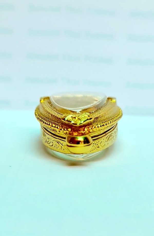 กรอบพระหลวงปู่ทวดเตารีด 87 สีทอง -T05  ขนาด 23*36*12.5 mm. - Image 4