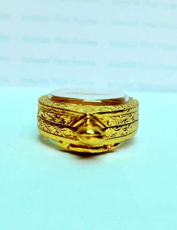 กรอบพระไข่เนื้อว่านตรีมูรติใหญ่ สีทอง R04 ขนาด 2.7*3.3*8 mm. - Image 4