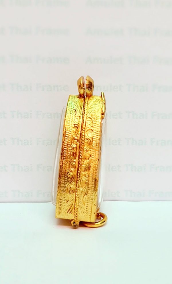 กรอบพระหลวงปู่ทวด 91 สีทอง T06 ขนาด 24*38*13 mm. - Image 2