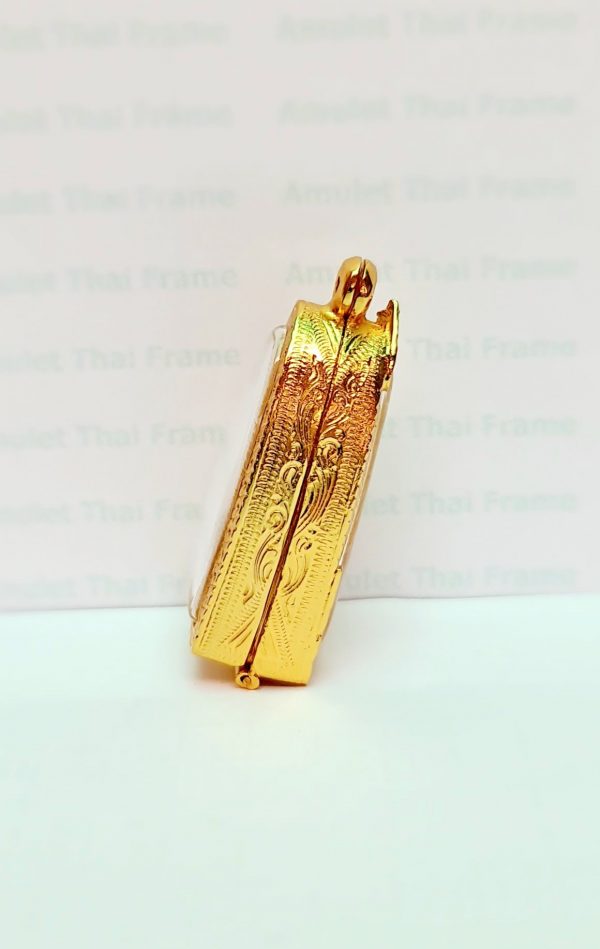 กรอบพระหลวงปู่ทวด 58 สีทอง -T03 ขนาด 24*38*12 mm. - Image 2