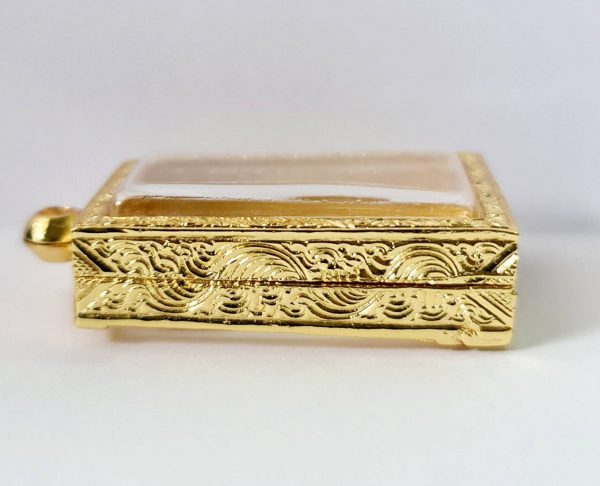 กรอบพระสมเด็จปิรมิตร สีทอง A19  ขนาด 30*40*8 mm. - Image 2