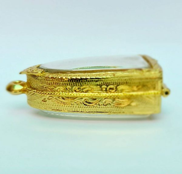 กรอบพระหลวงปู่ทวดเตารีด 59  สีทอง T04 ขนาด 25*40*13mm. - Image 3