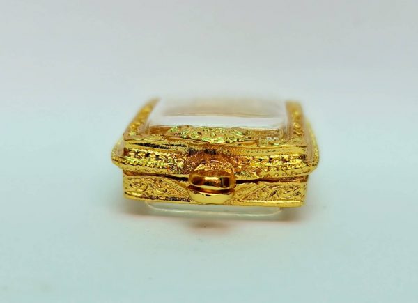 กรอบพระสมเด็จฉลุลาย 2 สีทอง -A10 ขนาด 26*37*7.2 mm - Image 3