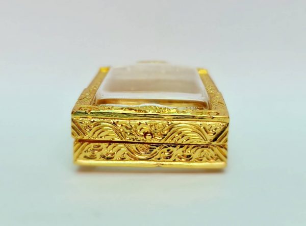 กรอบพระสมเด็จหน้าสิงห์เก่า สีทอง -A13 ขนาด 26*41*7.5 mm - Image 4