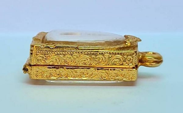 กรอบพระสมเด็จแคนง สีทอง P-02  ขนาด 1.9*2.25*0.05 cm. - Image 3