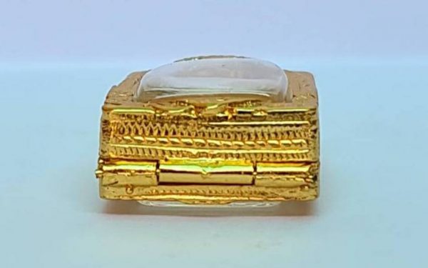 กรอบพระสมเด็จแคนง สีทอง P-02  ขนาด 1.9*2.25*0.05 cm. - Image 4