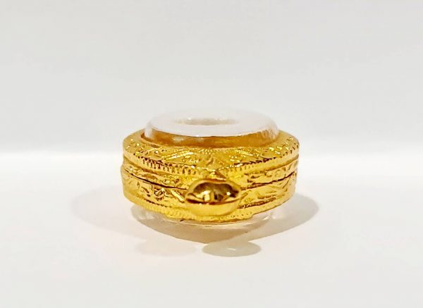 กรอบพระ เหรียญกลม สีทอง -C01 ขนาด 1.5*1.5*0.52 Cm. - Image 2
