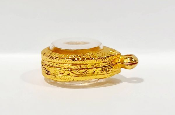 กรอบพระ เหรียญกลม สีทอง -C01 ขนาด 1.5*1.5*0.52 Cm. - Image 3