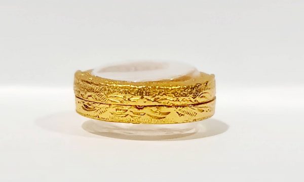 กรอบพระ เหรียญกลม สีทอง -C02 ขนาด 2.0*2.0*0.36 Cm - Image 4