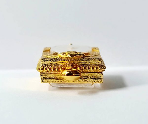 กรอบพระสมเด็จพ่อแก้วเล็ก สีทอง -A16 ขนาด 2.0*2.6*0.5 cm - Image 3