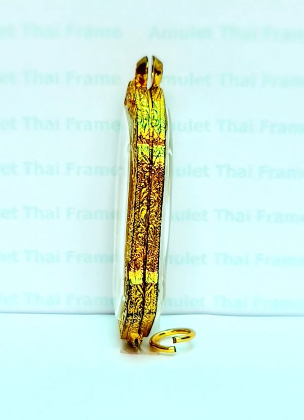 กรอบพระ ตลับพระ 25 ศตวรรษ สีทอง- M01 - Image 2