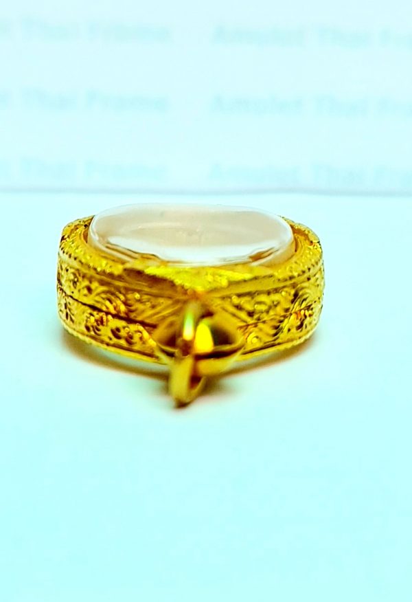 กรอบพระเนื้อว่านไข่เล็กตรีมูรติ สีทอง - R05 - Image 3