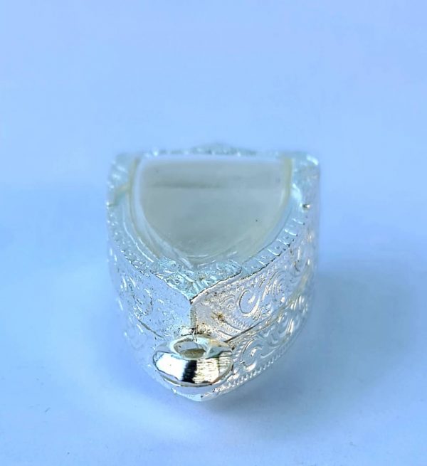กรอบพระหลวงพ่อเงินบานพับ N03 สีเงิน H03-1 - Image 2