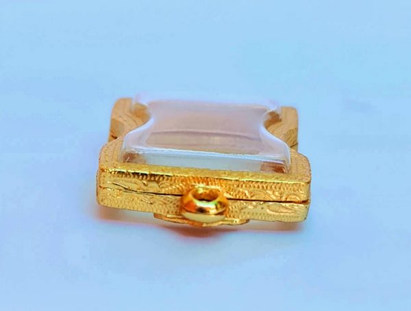 กรอบพระ มเหศวรใหม่  สีทอง Q10-1 ราคาถูก ขนาด 25*35*8 mm. - Image 4