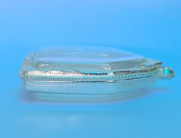 กรอบพระ ตลับพระ ขุนแผนเล็ก สีเงิน E01-2 ราคาถูก ขนาด 31*48*8 mm. - Image 3