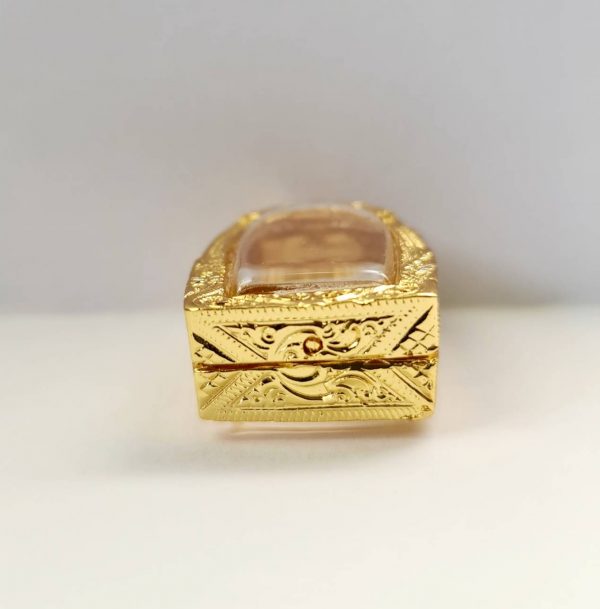 กรอบพระ ตลับพระ พระรอด 100 สีทอง -T09-1 ขนาด 17*28*7 mm. - Image 4