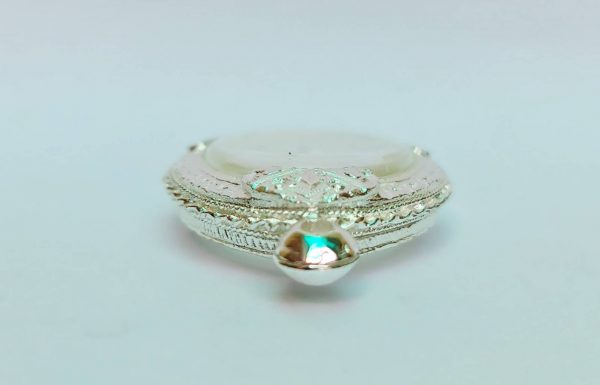 กรอบพระเหรียญพ่อชื่น สีเงิน ฺB04-1 ขนาด 27*38*4.5 mm. - Image 2