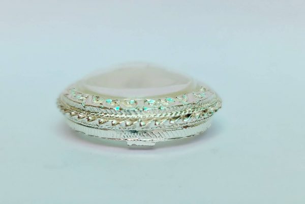 กรอบพระเหรียญพ่อชื่น สีเงิน ฺB04-1 ขนาด 27*38*4.5 mm. - Image 4