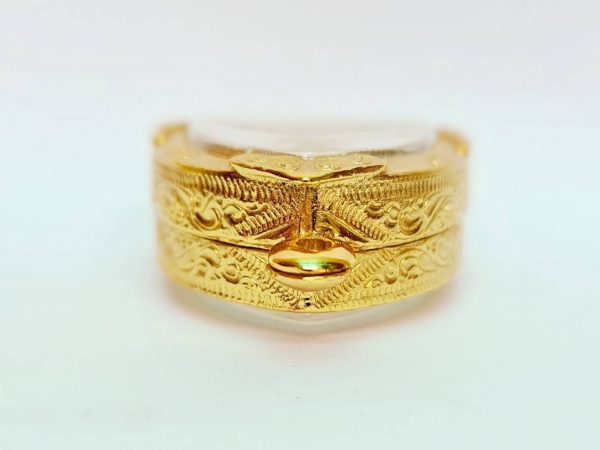 กรอบพระหลวงพ่อโตบางกระทิง สีทอง -S03 ขนาด 33*38*8 mm - Image 2