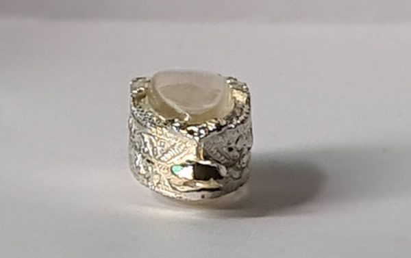 กรอบพระรอดจิ๋ว สีเงิน T07-1 ขนาด 13*26*6 mm. - Image 2