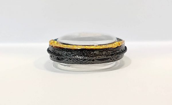 กรอบพระเหรียญไอ้ไข่จัมโบ้  สีดำทอง B08-2 ขนาด 30*42* 5.3 mm. - Image 4