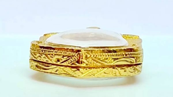 กรอบพระ เสมาปู่ทิม สีทอง -Q06 ขนาด 2.5*4.4*0.5 cm - Image 4