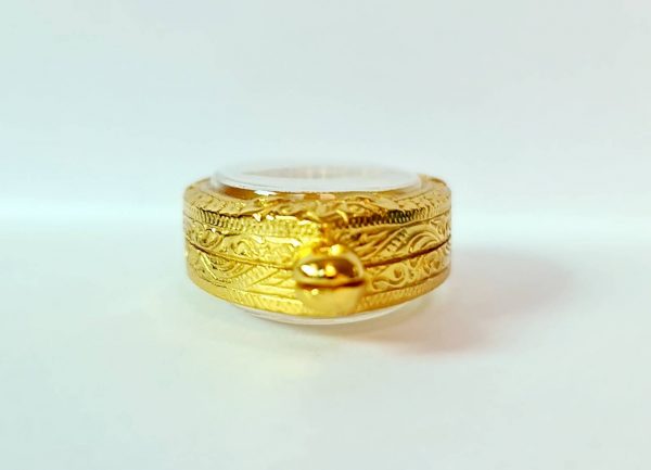 กรอบพระ ไข่พ่อสิงห์ สีทอง -R03 ขนาด 2.6*4.3*0.7 cm. - Image 3