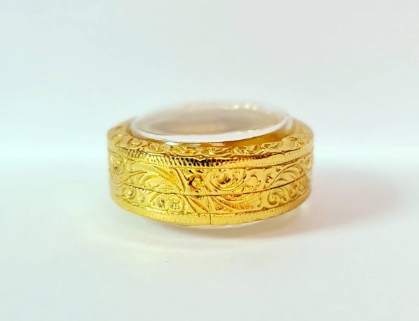 กรอบพระ ไข่พ่อสิงห์ สีทอง -R03 ขนาด 2.6*4.3*0.7 cm. - Image 4