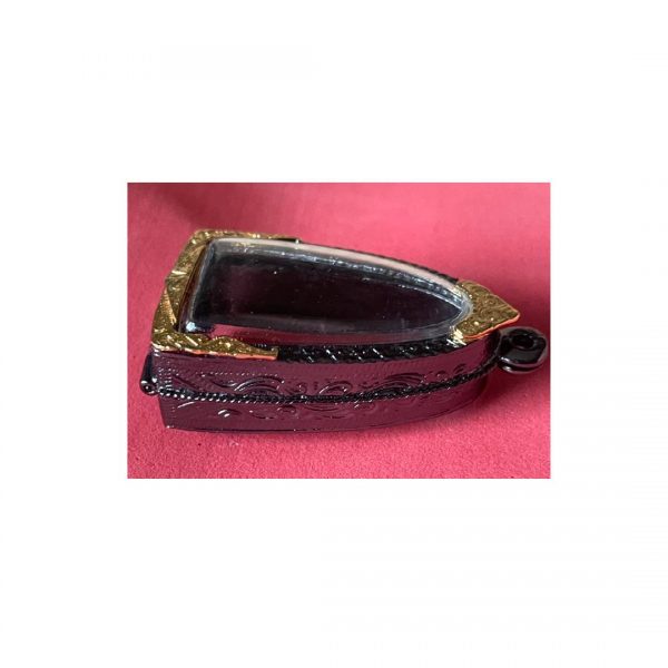 กรอบพระ หลวงปู่ทวด59 สีดำทอง T04-2 ขนาด 24x38x10 mm. - Image 3